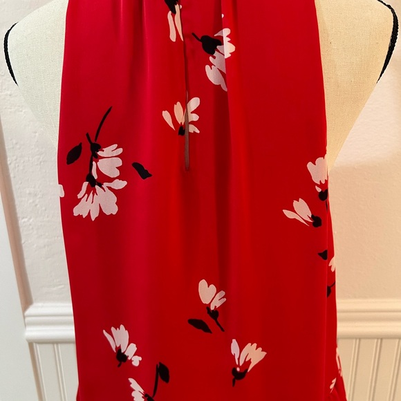 NWOT Joie Sleeveless Red Silk Blouse Sz M - Picture 7 of 9